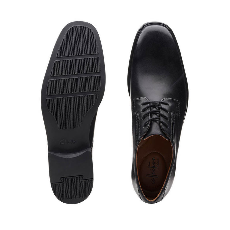 Tilden Plain Black Leather