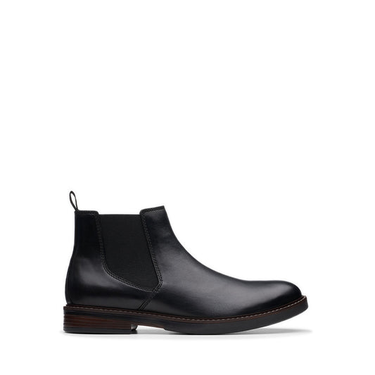 Clarks Paulson Up Black Leather
