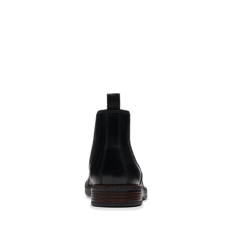 Clarks Paulson Up Black Leather