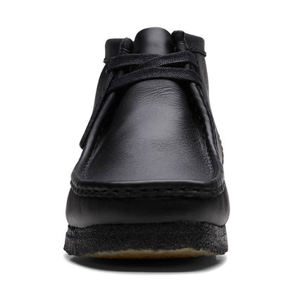 Clarks Wallabee Boot Black Leather