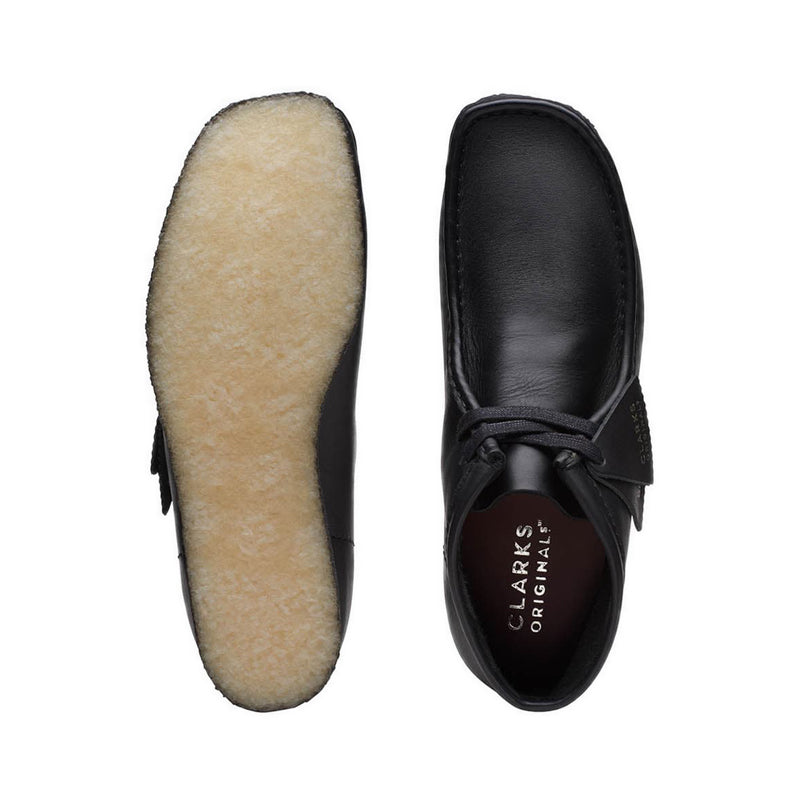 Clarks Wallabee Boot Black Leather