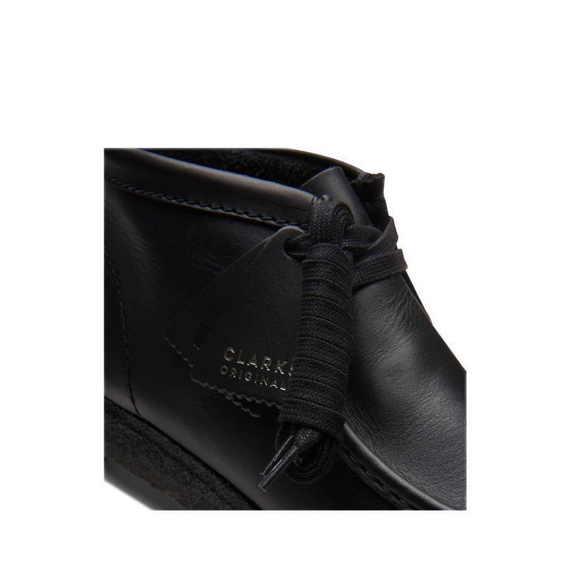 Clarks Wallabee Boot Black Leather