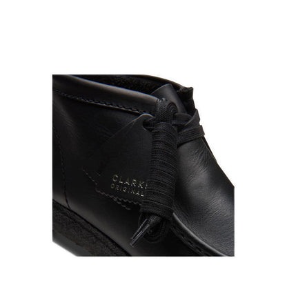 Clarks Wallabee Boot Black Leather