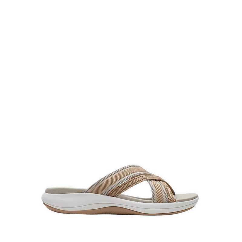 Clarks Womens Mira Isle - Sand Combi Textile