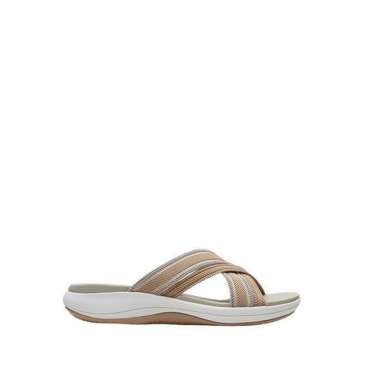 Clarks Womens Mira Isle - Sand Combi Textile