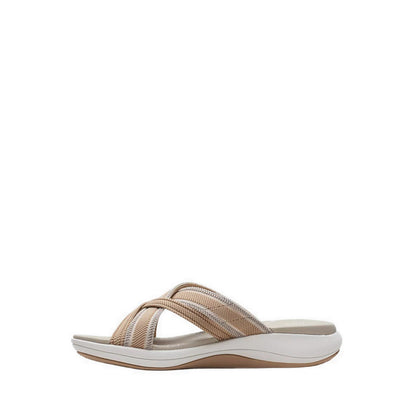 Clarks Womens Mira Isle - Sand Combi Textile