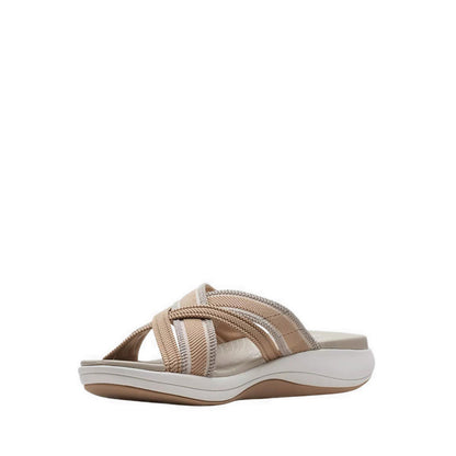 Clarks Womens Mira Isle - Sand Combi Textile