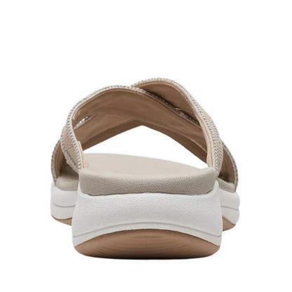 Clarks Womens Mira Isle - Sand Combi Textile