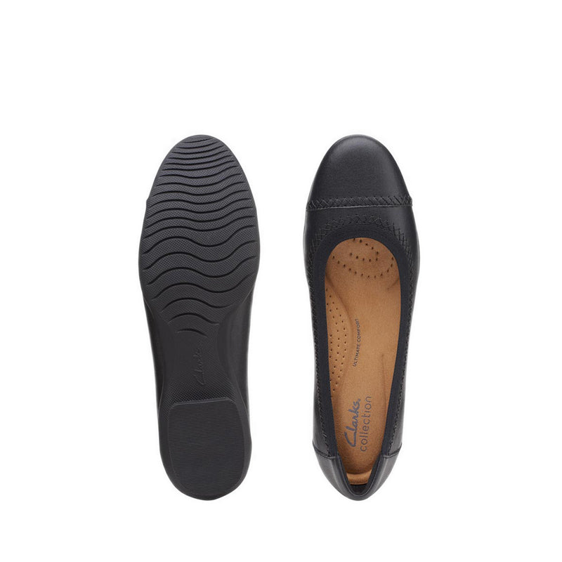 Clarks Womens Sara Bay - Black