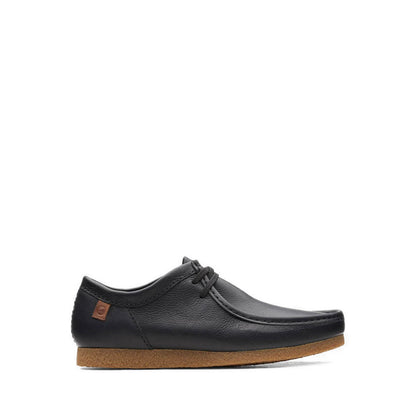 Clarks Shacre II Run Black Leather