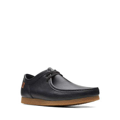 Clarks Shacre II Run Black Leather