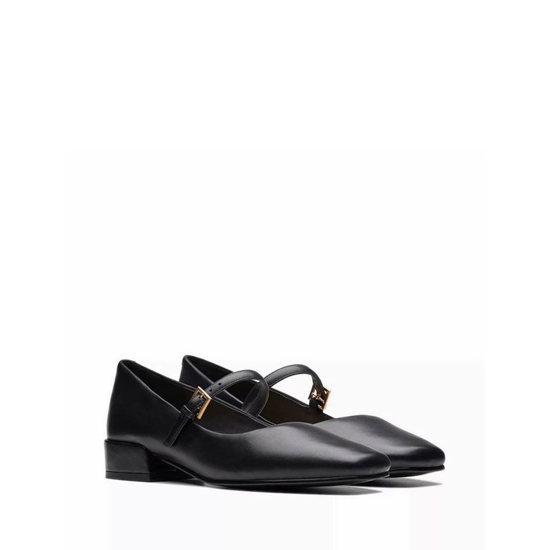 Seren30 Buckle Black Leather