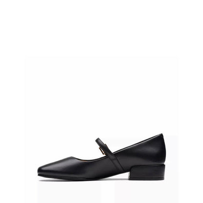 Seren30 Buckle Black Leather
