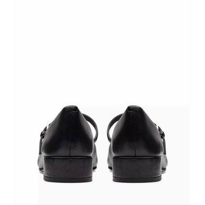 Seren30 Buckle Black Leather