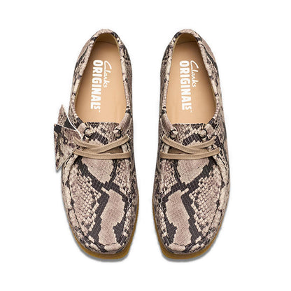 Wallabee. Grey Snake Lea