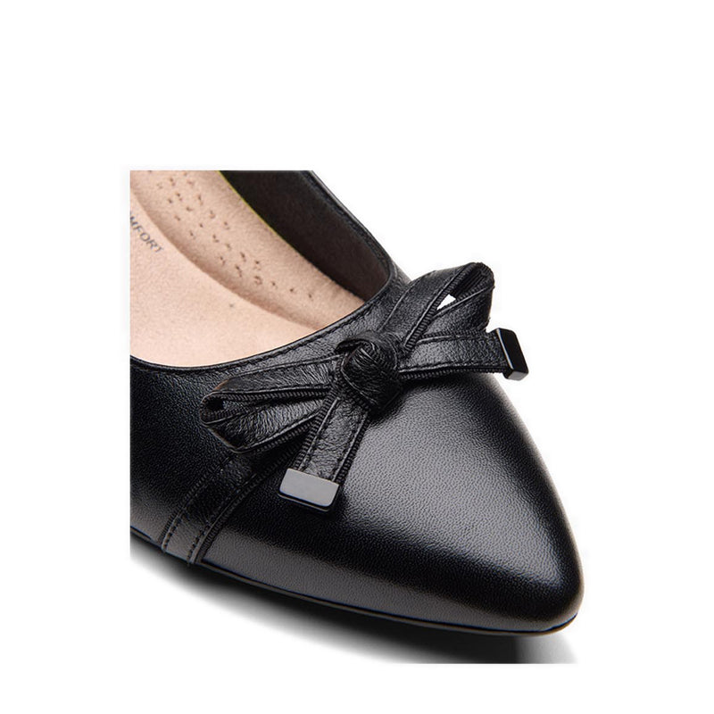 Kepley Holly Black Leather