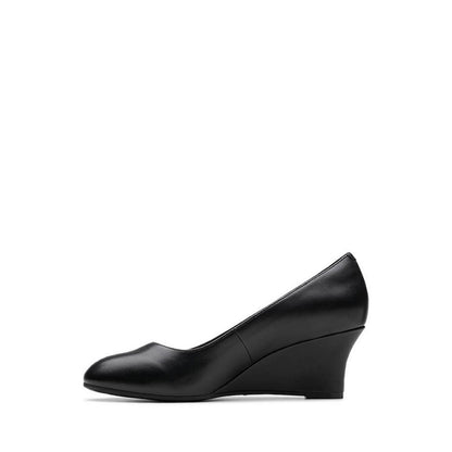 Olivette Pearl Black Leather