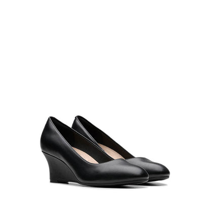 Olivette Pearl Black Leather