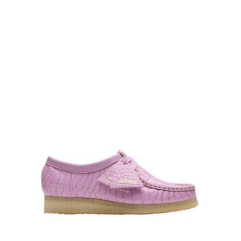 Clarks Wallabee. Mauve Croc