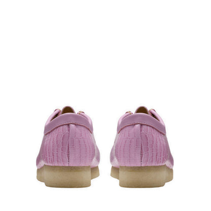 Clarks Wallabee. Mauve Croc