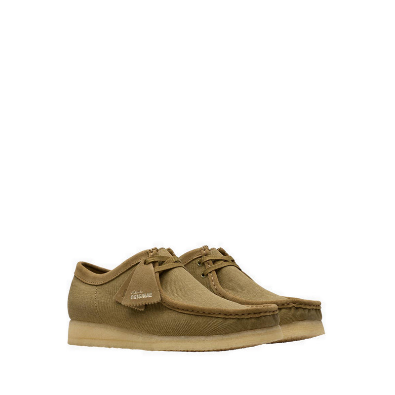 Wallabee Olive Canvas