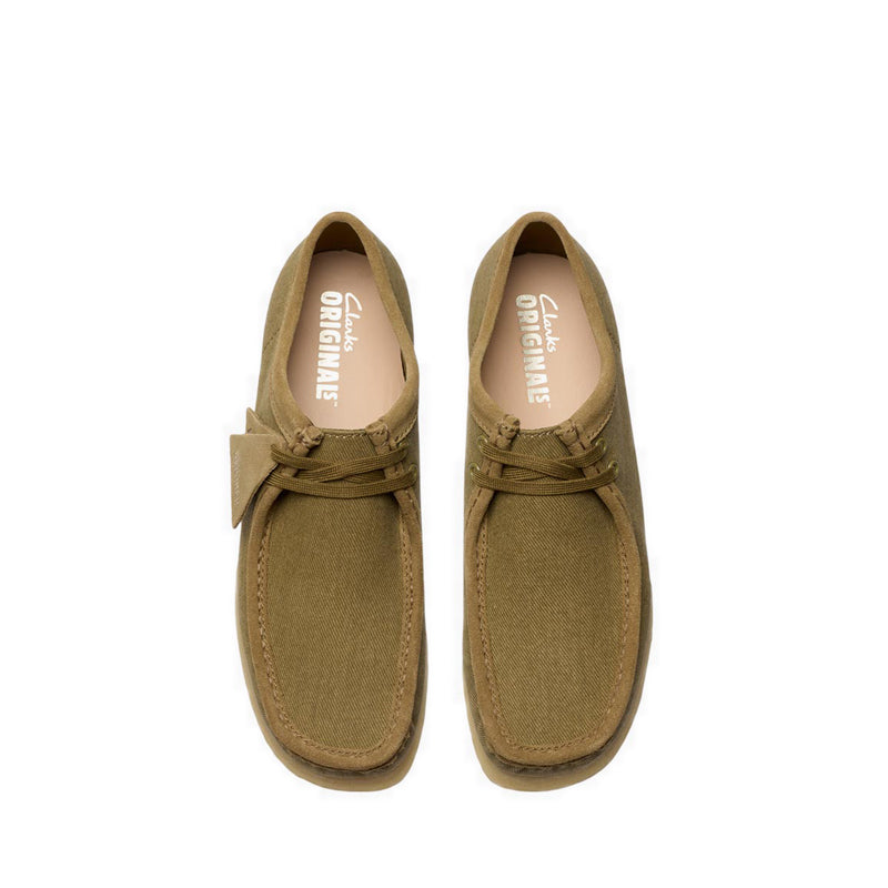 Wallabee Olive Canvas