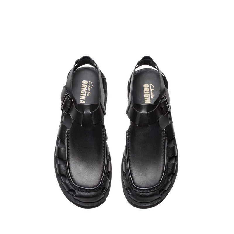 Meare Buckle Black Leather