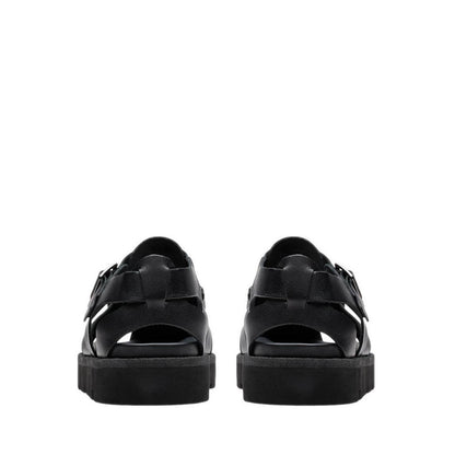 Meare Buckle Black Leather
