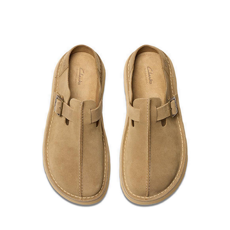 Solsbury Mule Dark Sand Suede