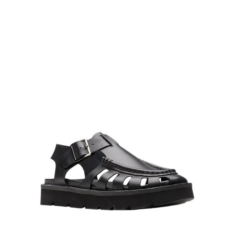 Meare Buckle. Black Leather