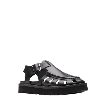 Meare Buckle. Black Leather