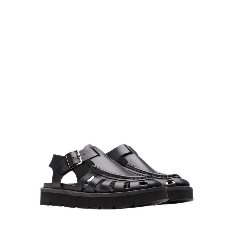 Meare Buckle. Black Leather