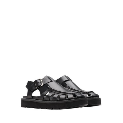 Meare Buckle. Black Leather