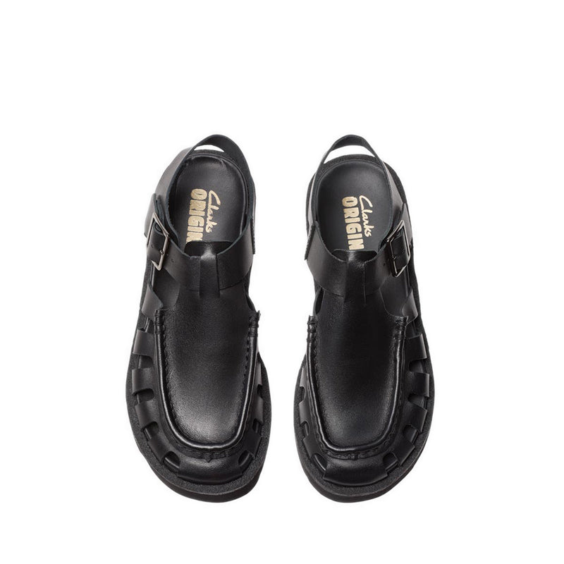 Meare Buckle. Black Leather