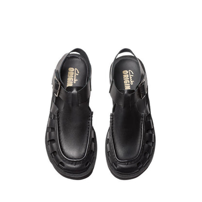 Meare Buckle. Black Leather