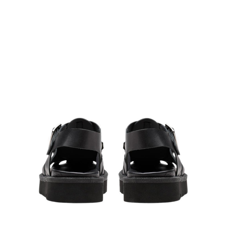 Meare Buckle. Black Leather