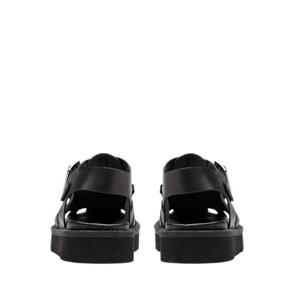 Meare Buckle. Black Leather