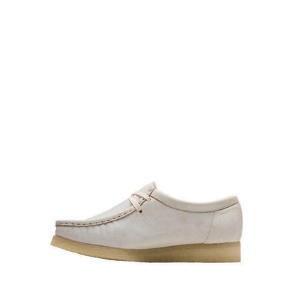 Wallabee. White Leather