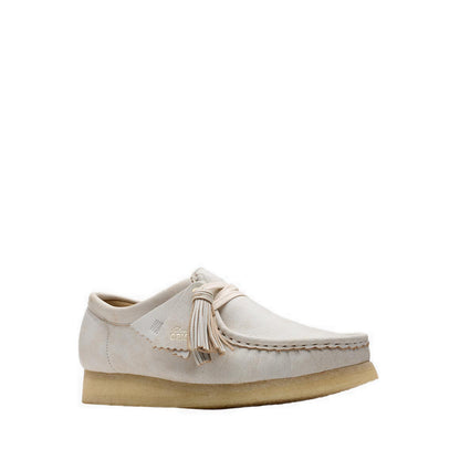 Wallabee. White Leather