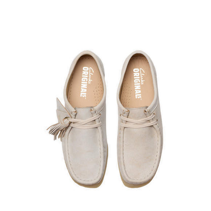 Wallabee. White Leather