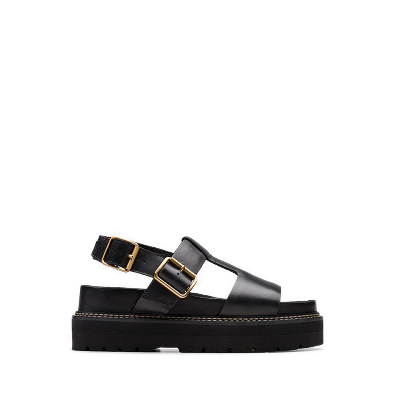 Orianna Sky Black Leather
