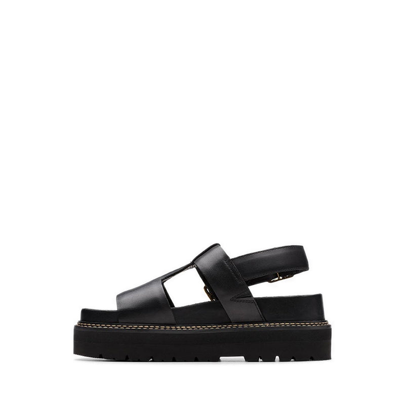 Orianna Sky Black Leather