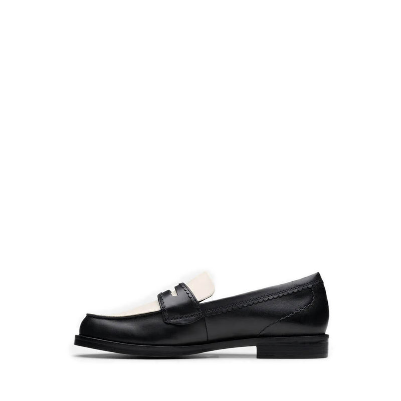 Clarks Straven Edge Black Combi Lea