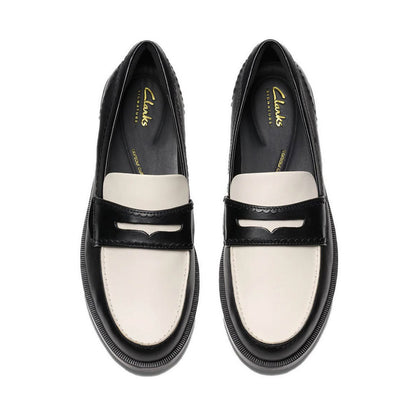 Clarks Straven Edge Black Combi Lea