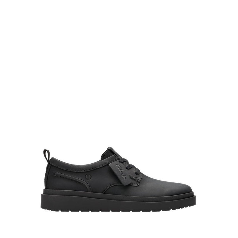 Clarks Polden Lace Black Leather