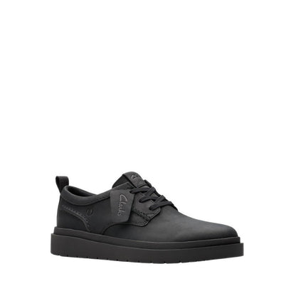 Clarks Polden Lace Black Leather