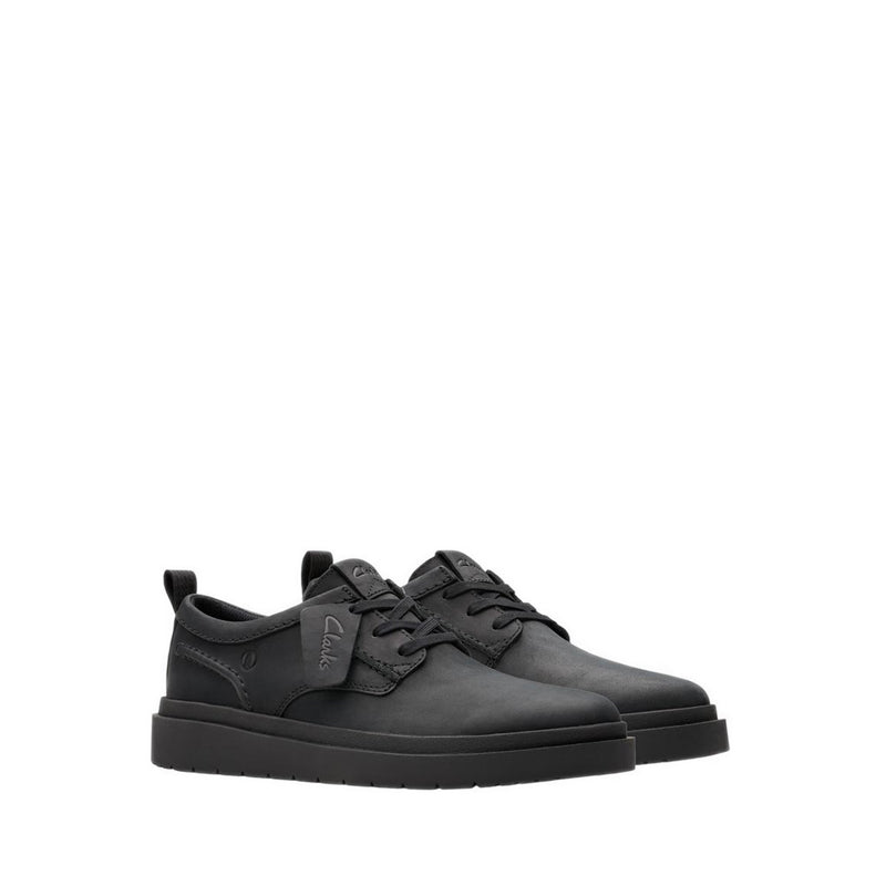 Clarks Polden Lace Black Leather