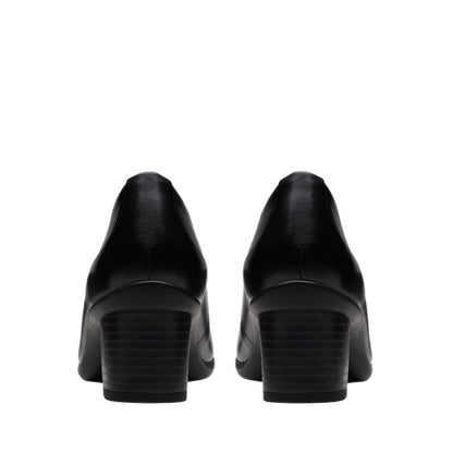 Shaya Poppy Black Leather