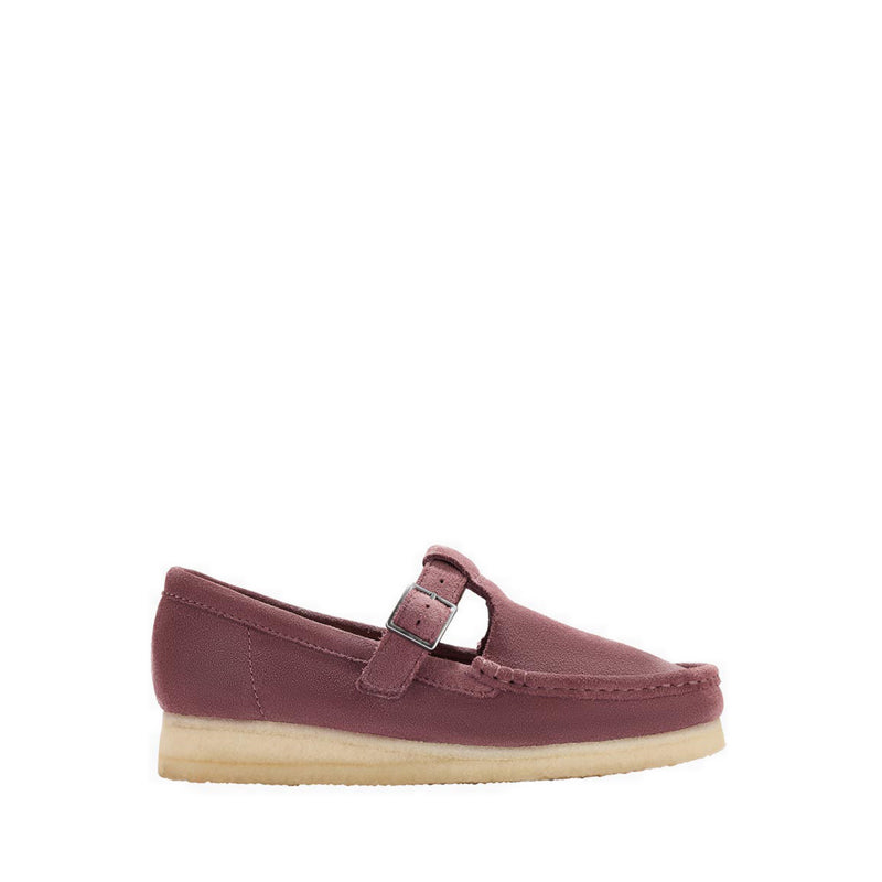 Wallabee T Bar Rose Brown Sde