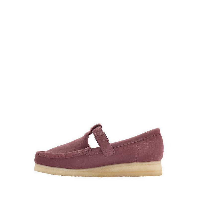 Wallabee T Bar Rose Brown Sde